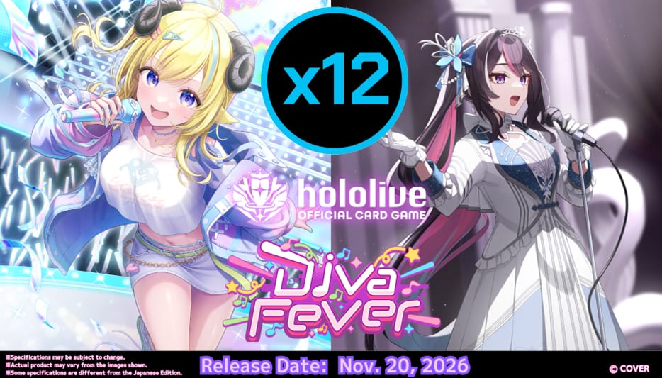 Hololive OCG: Diva Fever -  Booster Case [English Version] (Pre-Order)