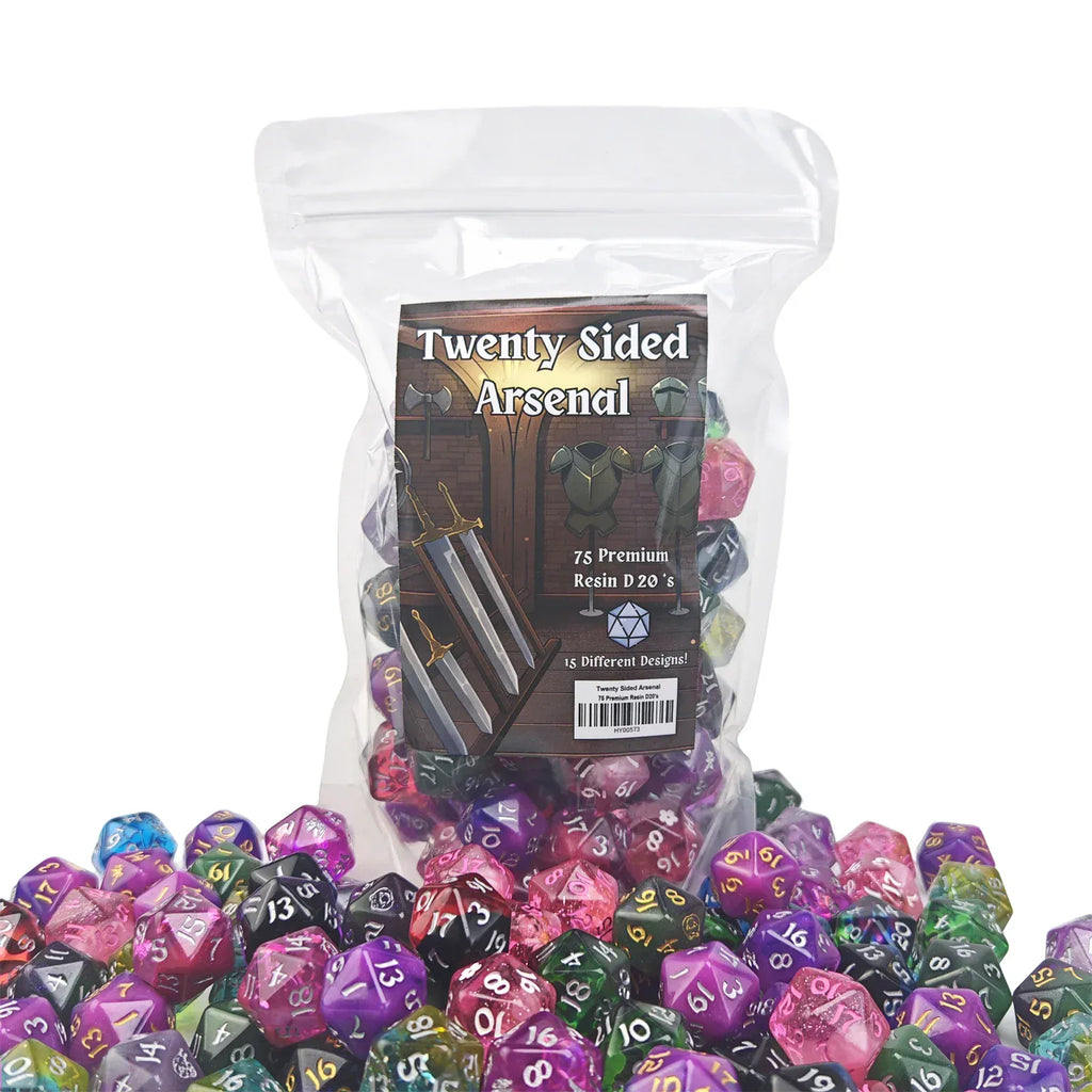 HY00573: Twenty Sided Arsenal - 75 Premium Resin D20s