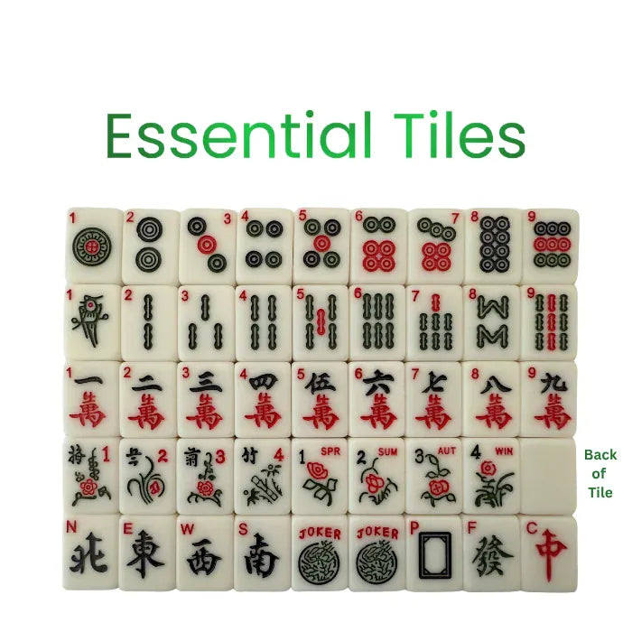 American Mahjong Set (152 Tiles) - Essential Tiles, All in One Bundle
