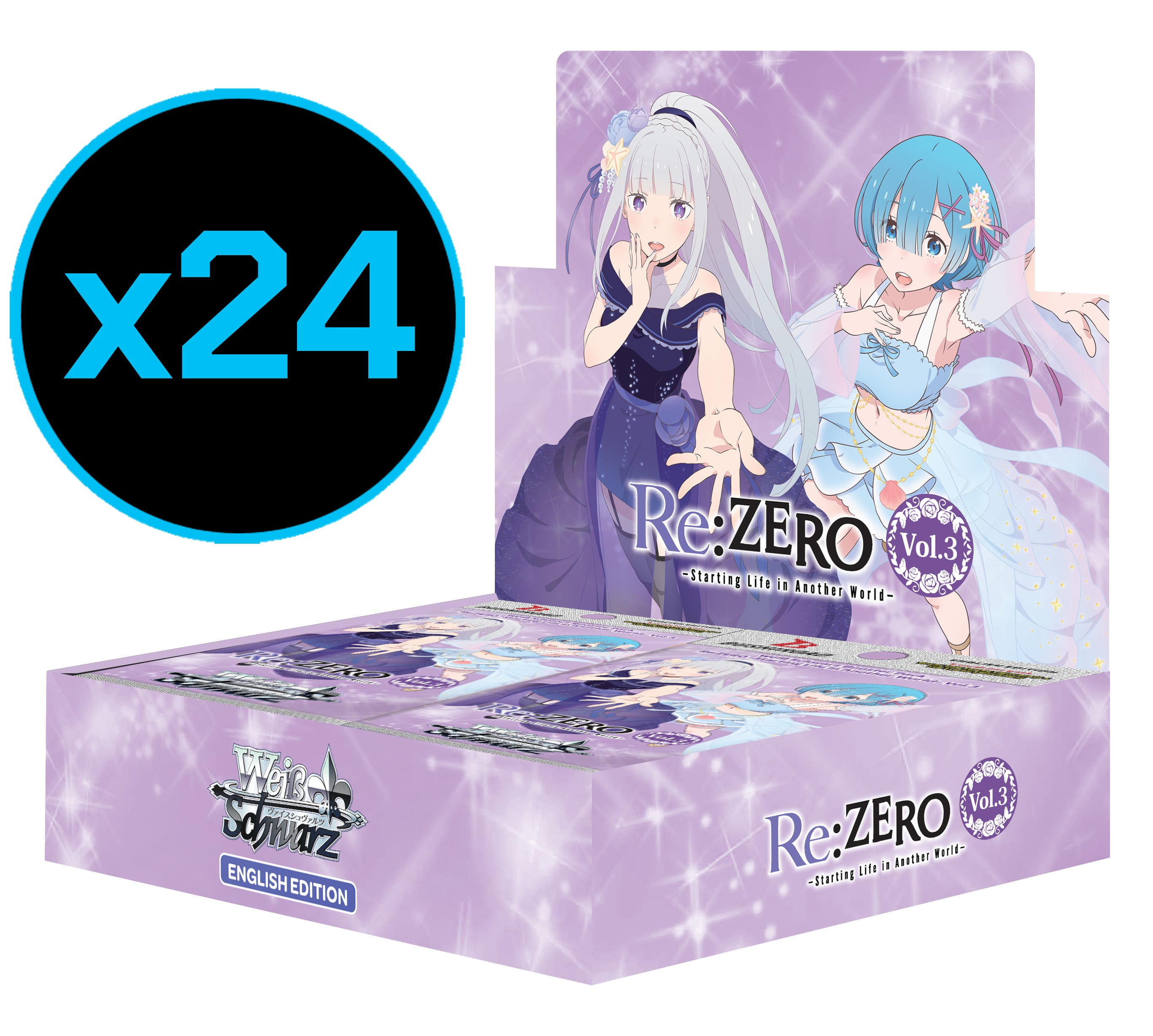 Weiss Schwarz: Re:Zero - Starting Life in Another World Vol.3 Display Case (Pre-Order)