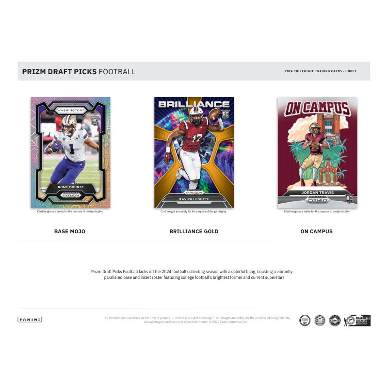 2024 Panini Prizm Draft Picks Collegiate Football Hobby Box