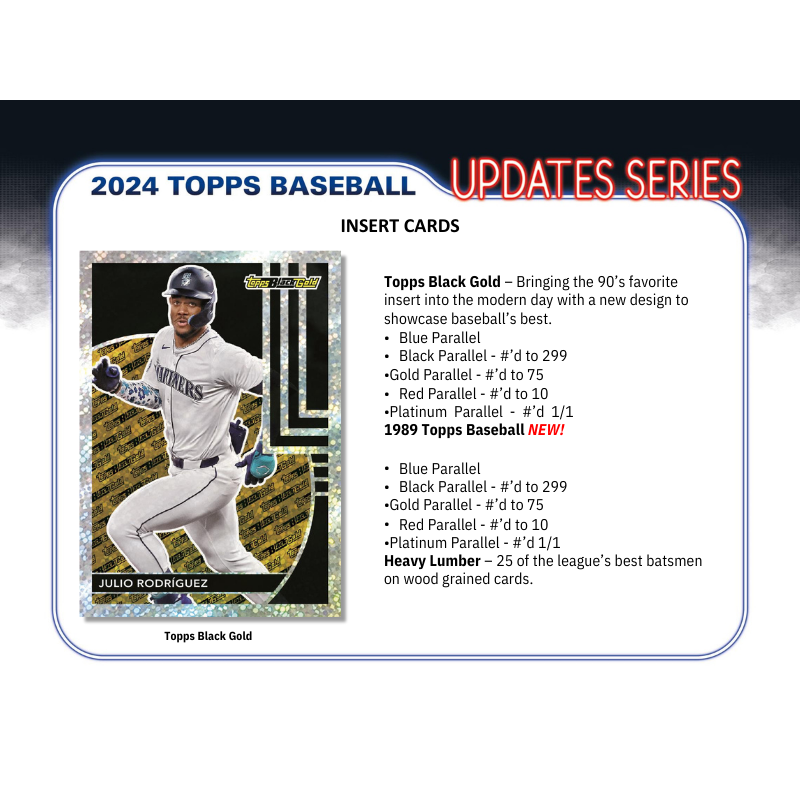 2024 Topps Update Series Baseball Hobby 12 Box Case
