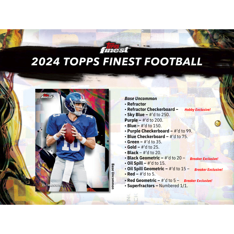 2024 Topps Finest Football Breaker's Delight Box
