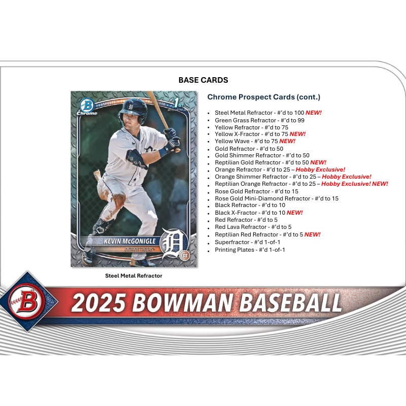 2025 Bowman Baseball Hobby Box