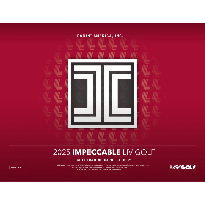 2025 Panini Impeccable LIV Golf Hobby 3 Box Case