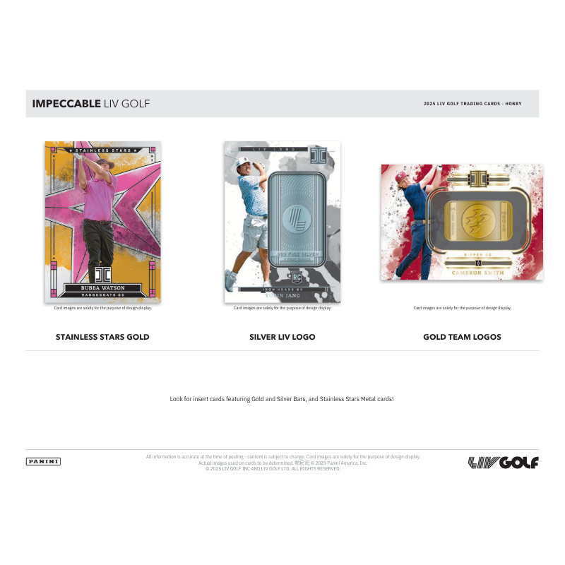 2025 Panini Impeccable LIV Golf Hobby Box