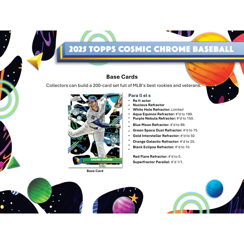 2025 Topps Cosmic Chrome Baseball Hobby Box