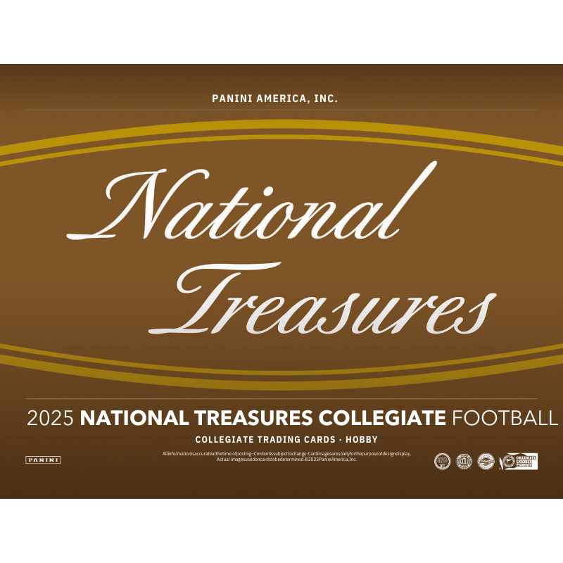 2025 Panini National Treasures Collegiate Football Hobby 4 Box Case