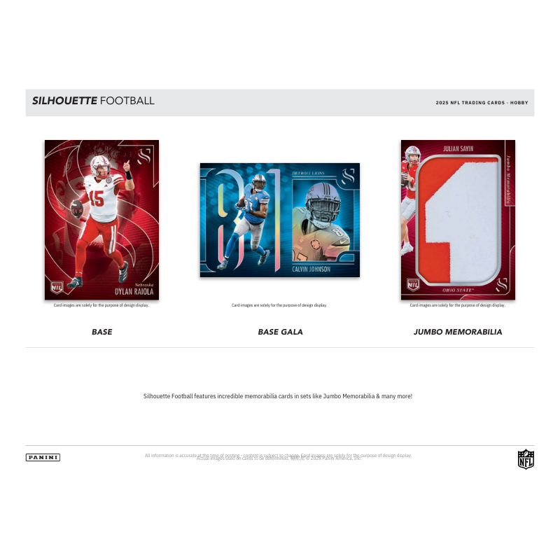 2025 Panini Silhouette Football Hobby 10 Box Case