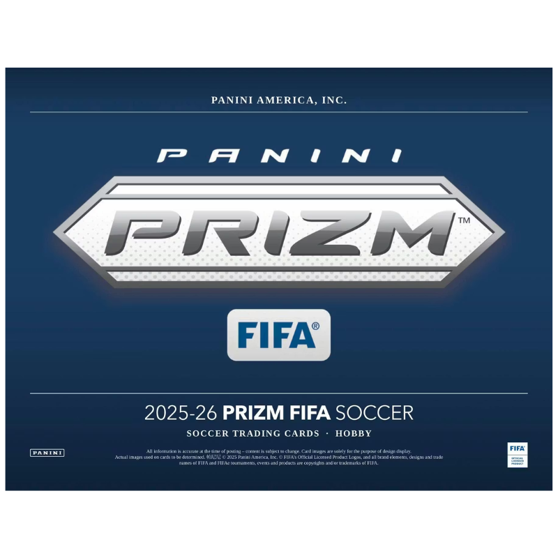 2025/26 Panini Prizm FIFA Soccer Hobby 12 Box Case