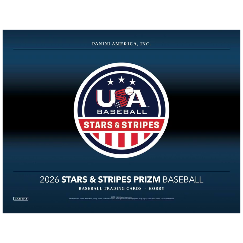 2026 Panini USA Stars & Stripes Prizm Baseball Hobby 12 Box Case