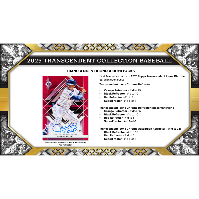 2025 Topps Transcendent Collection Baseball Hobby Case