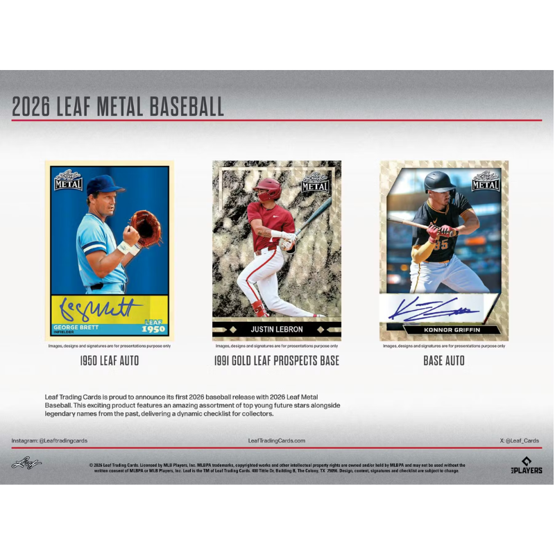 2026 Leaf Metal Baseball Hobby Jumbo Box