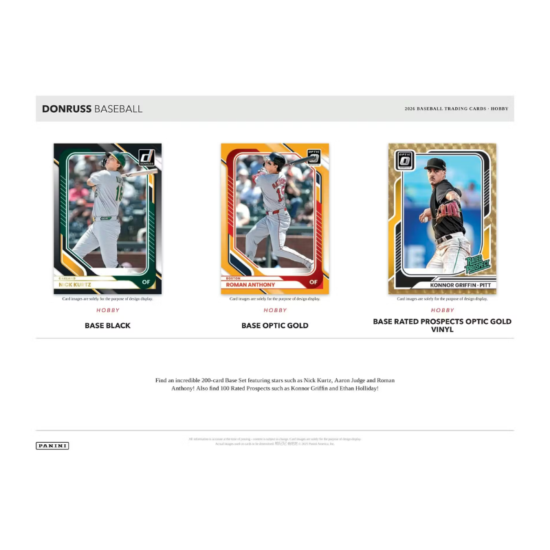 2026 Panini Donruss Baseball Hobby Box