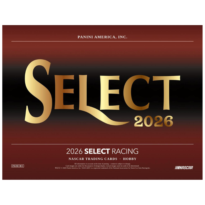 2026 Panini Select Racing Hobby 12 Box Case