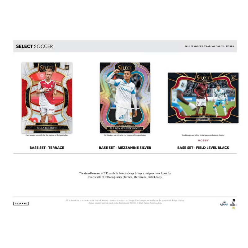 2025/26 Panini Select Ligue 1 Soccer H2 12 Box Case