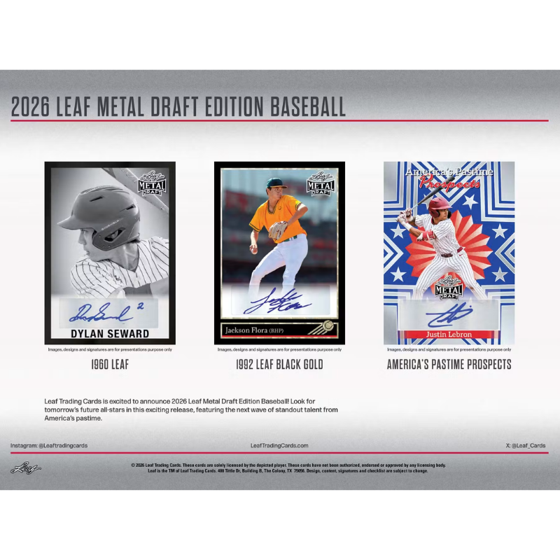 2026 Leaf Metal Draft Baseball Jumbo Box
