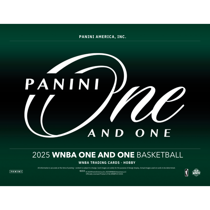 2025 Panini One and One WNBA Basketball Hobby 10 Box Case
