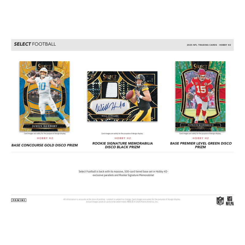 2025 Panini Select Football H2 Hybrid 20 Box Case
