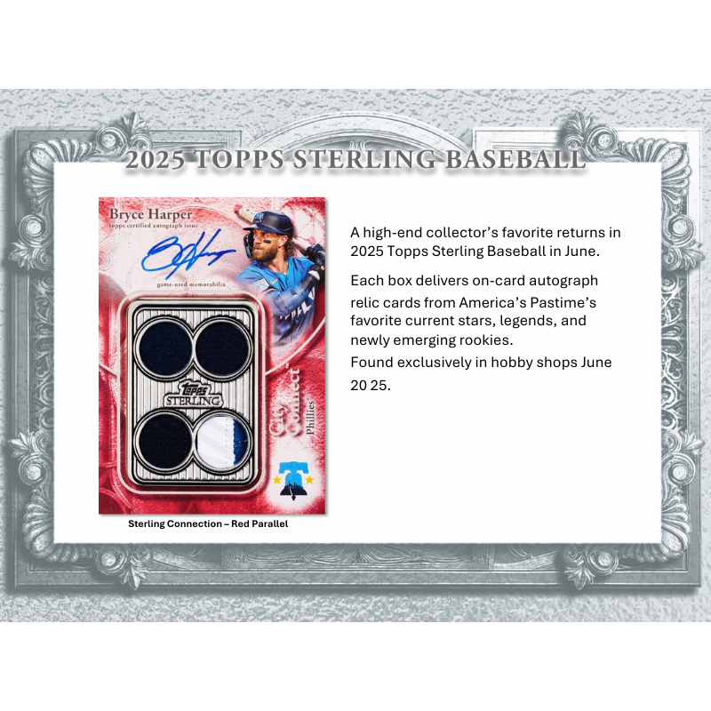 2025 Topps Sterling Baseball Hobby 4 Box Case