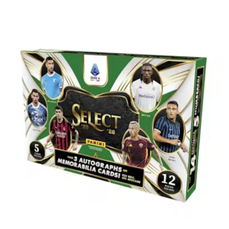 2025/26 Panini Select Serie A Soccer Hobby 12 Box Case