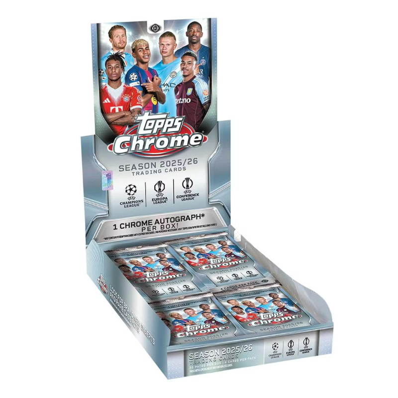 2025/26 Topps Chrome UEFA Club Competitions Soccer Hobby Box