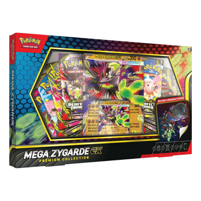 Pokemon Mega Zygarde Ex Premium Collection 6 Box Case
