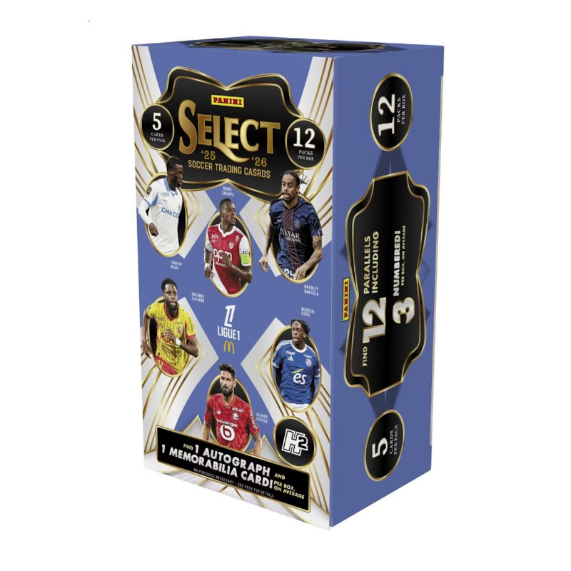 2025/26 Panini Select Ligue 1 Soccer H2 12 Box Case
