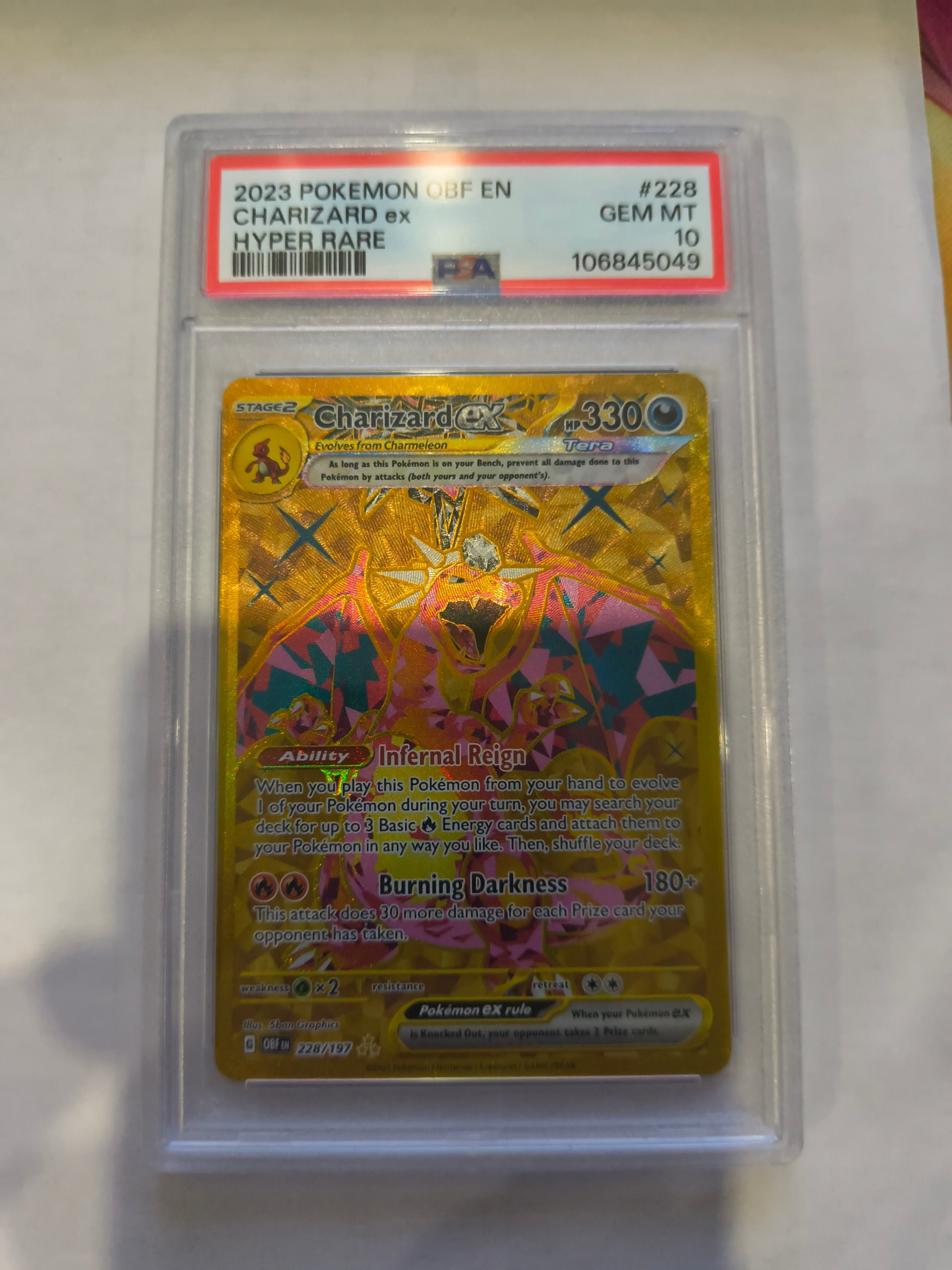 Pokemon: PSA 10 Hyper Rare Charizard ex