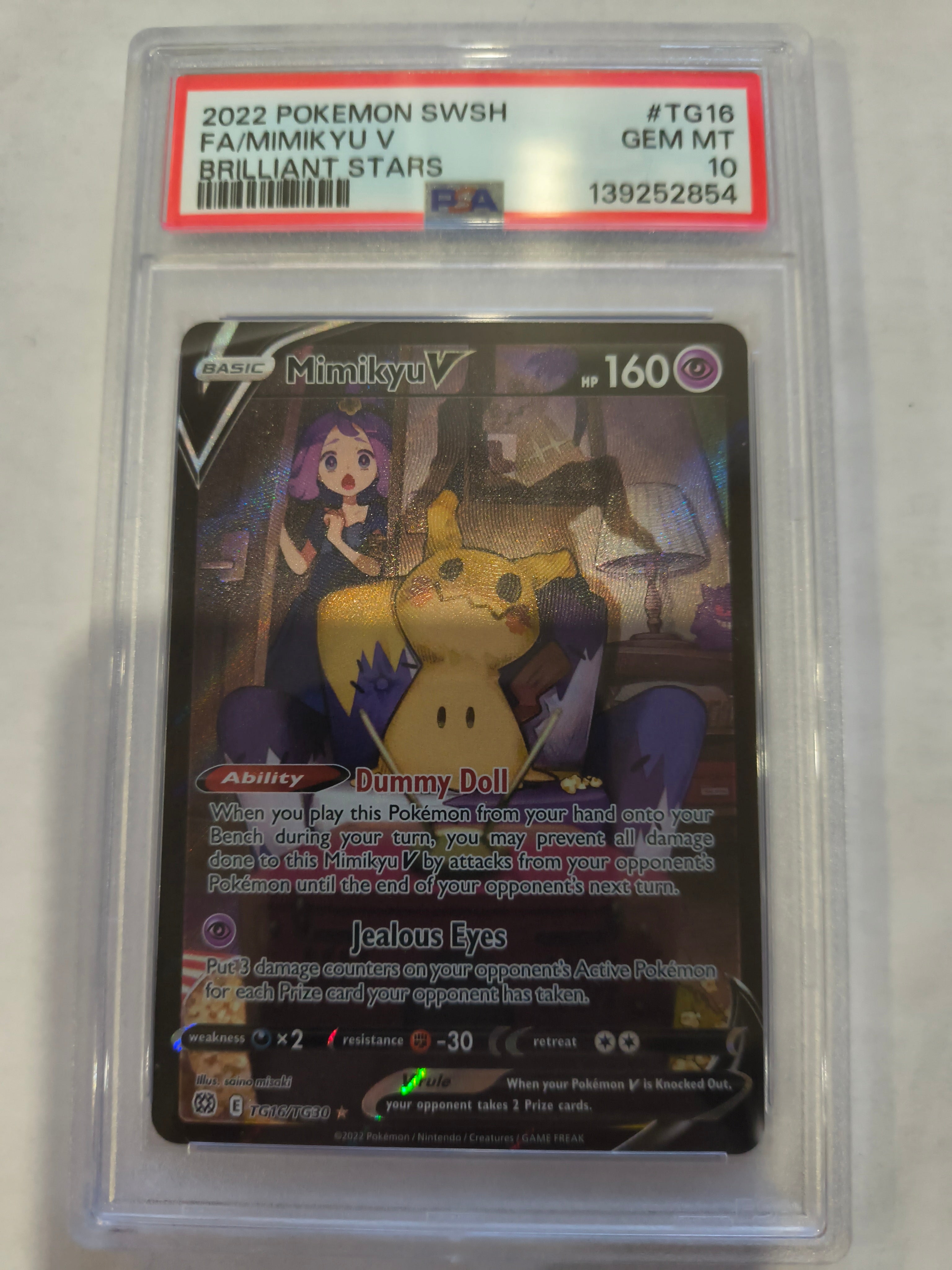 Pokemon: PSA 10 Full Art Minikyu V