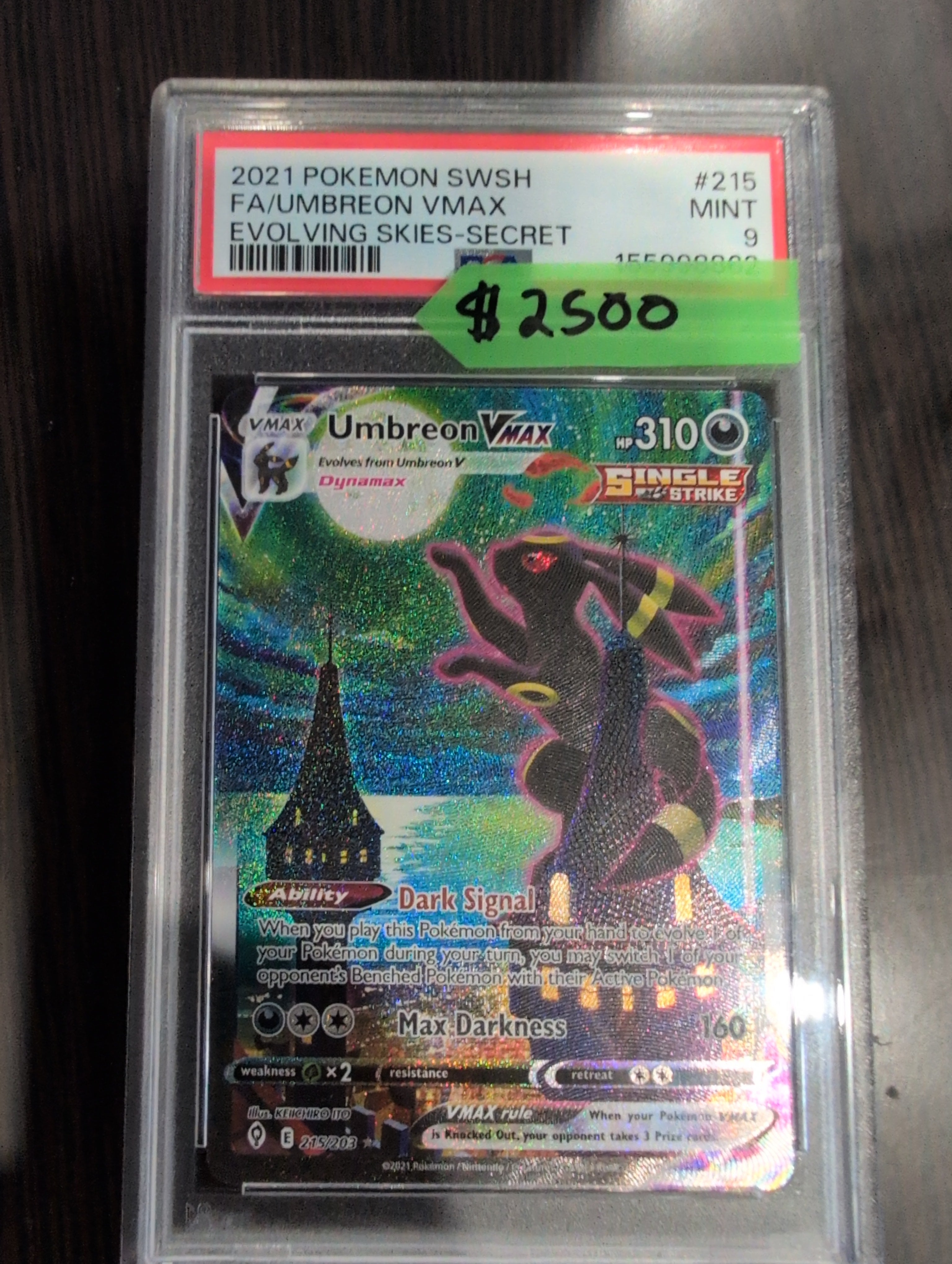 Pokemon: PSA 9 Umbreon Vmax Alt