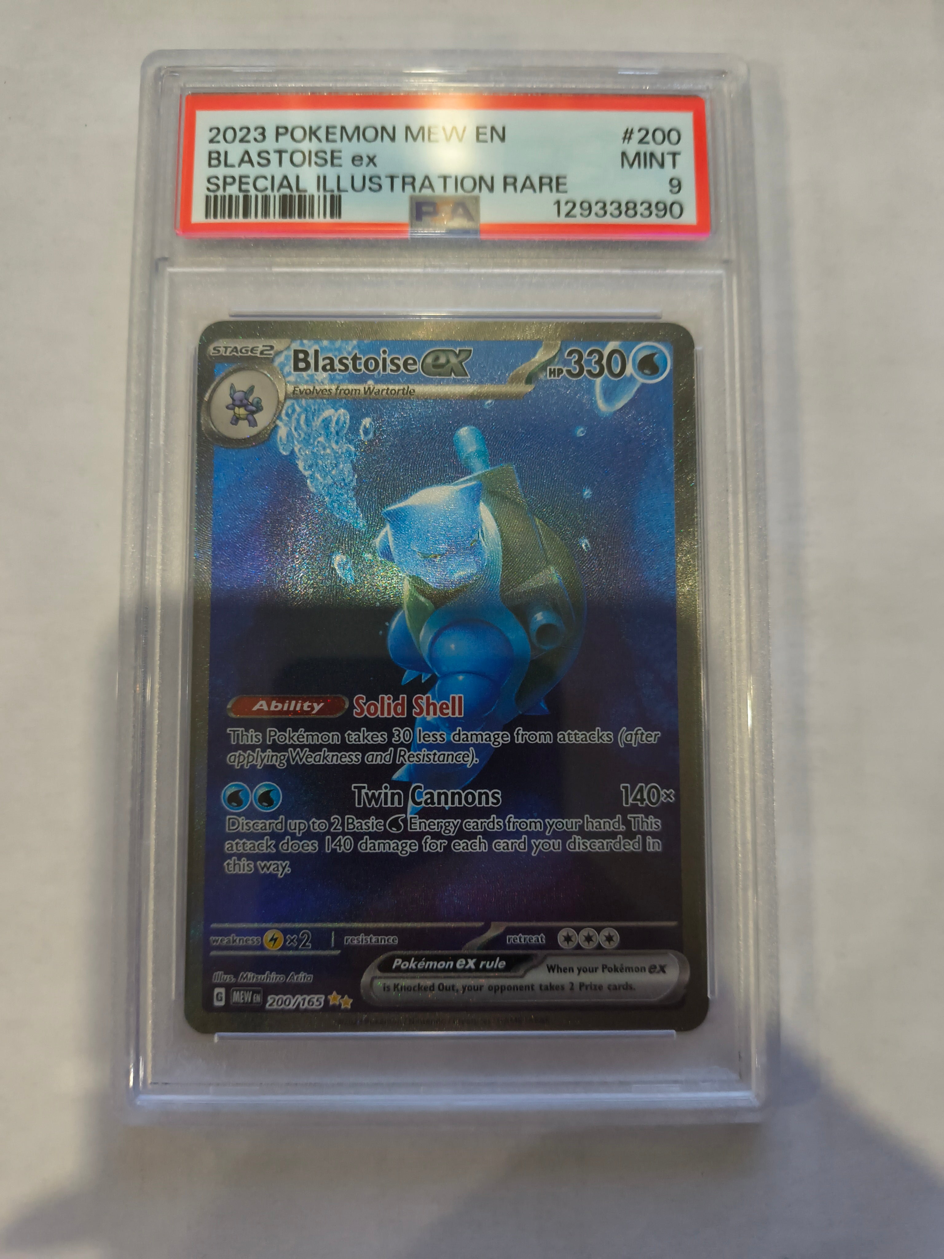 Pokemon: PSA 9 Special Illustration Rare Blastoise ex