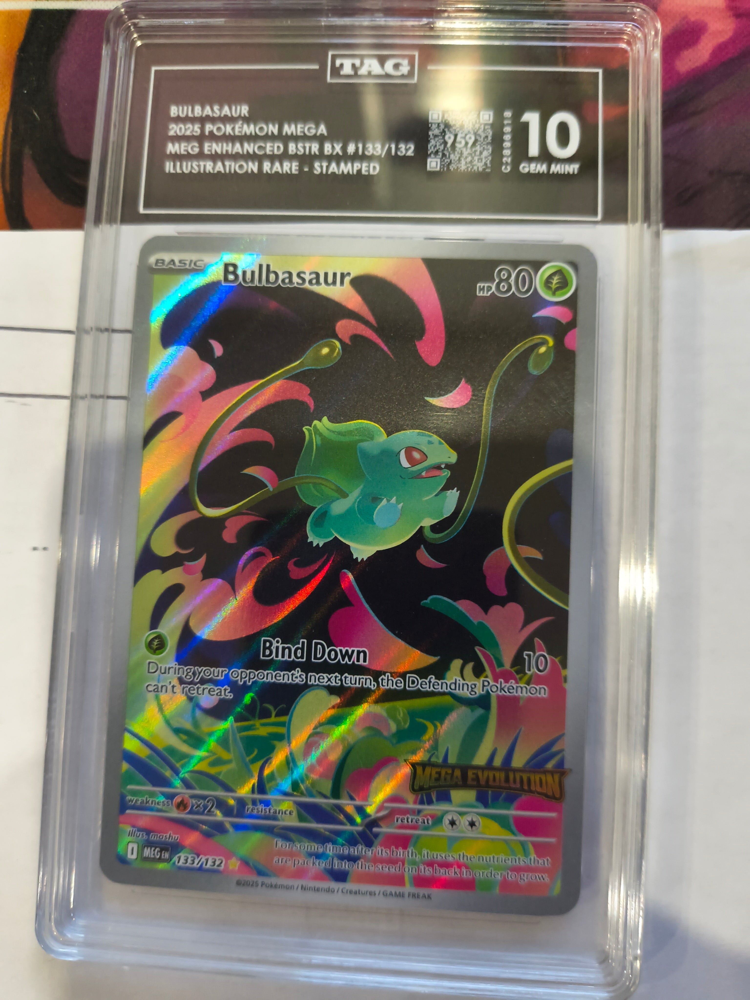 Pokemon: TAG 10 Illustration Rare Stamped Bulbasaur