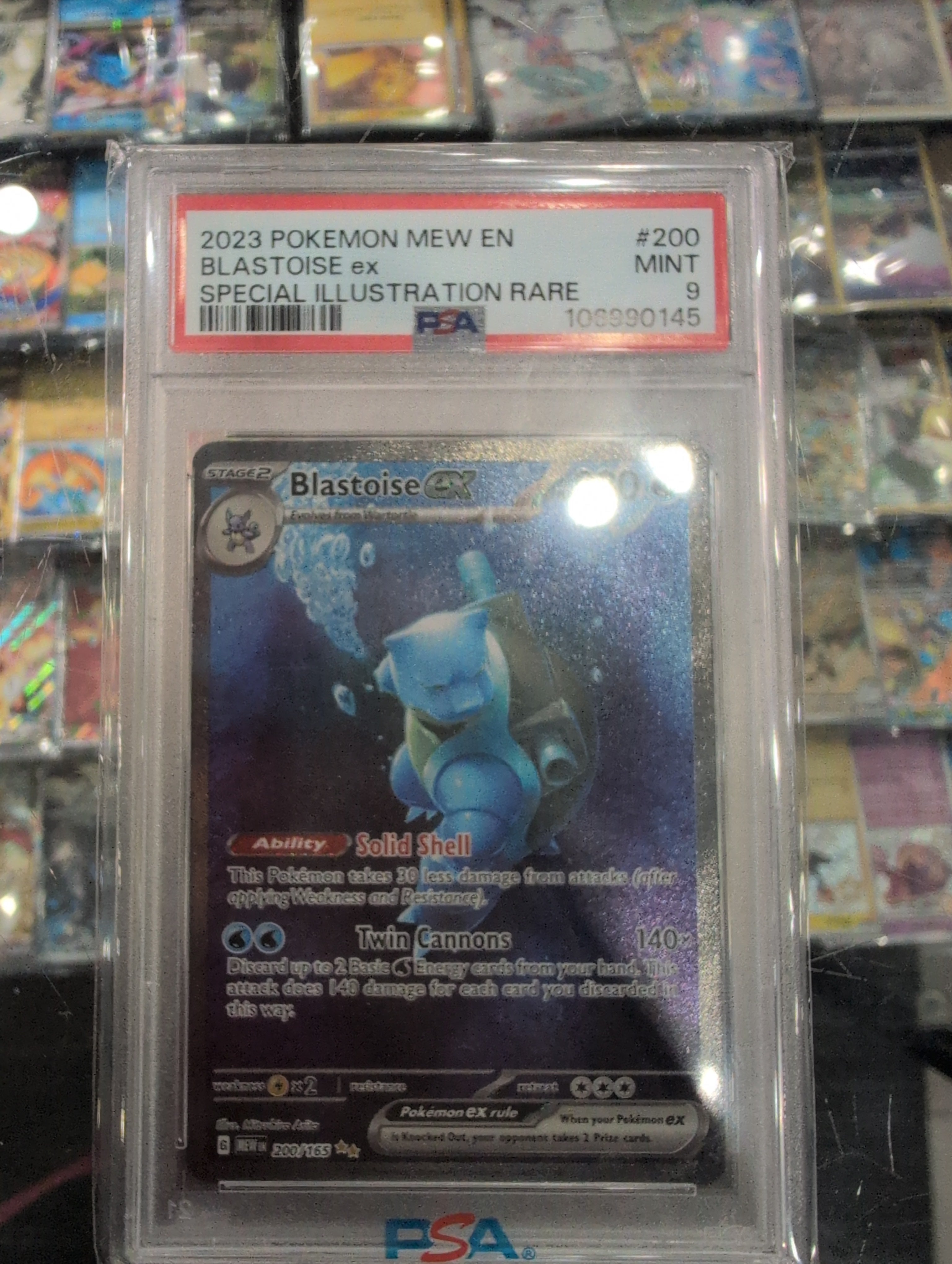 Pokemon: PSA 9 Blastoise Ex 151 SAR