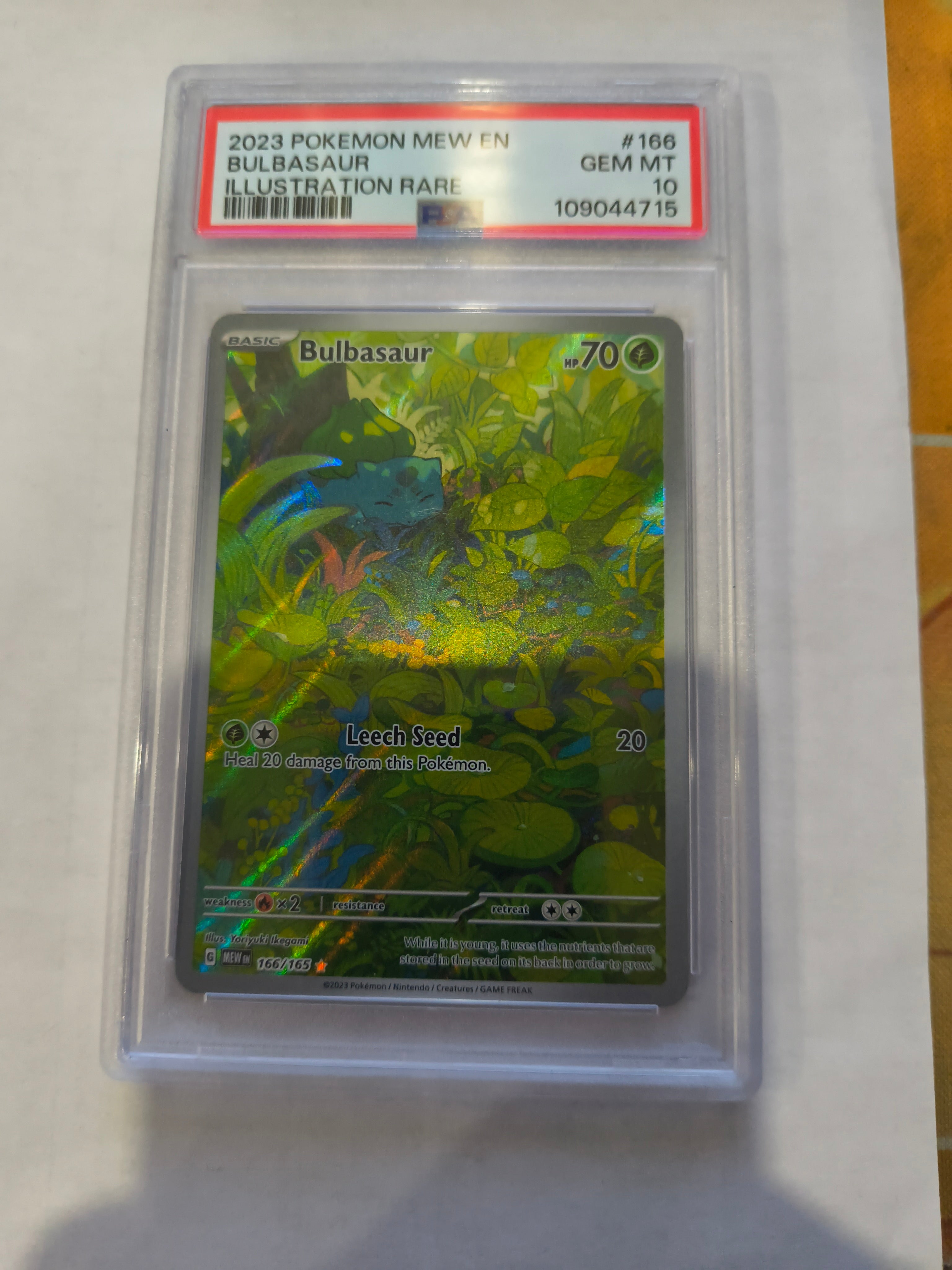 Pokemon: PSA 10 Illustration Rare Bulbasaur