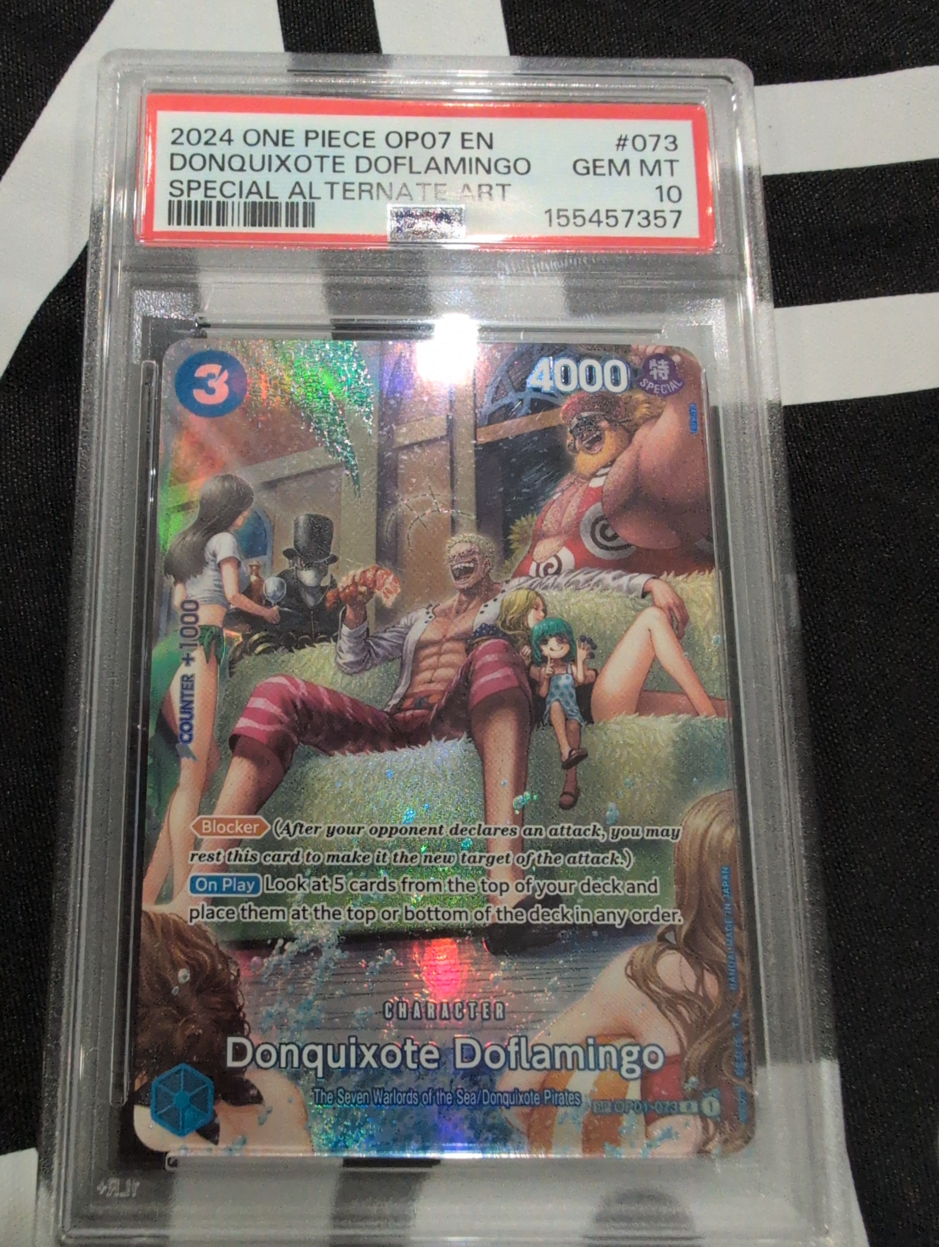One Piece: PSA 10 Donquixote Doflamingo SP OP07