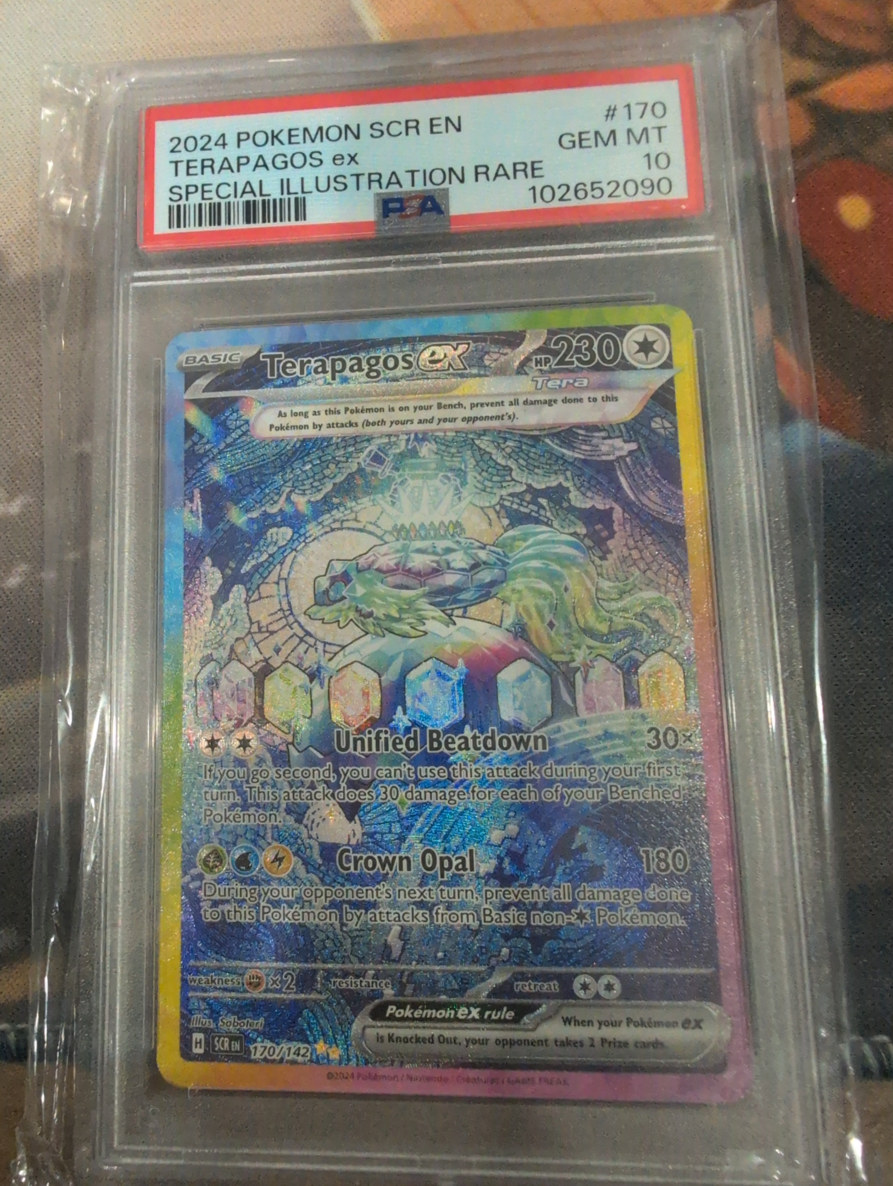 Pokemon: PSA 10 Terapagos ex SIR SCR