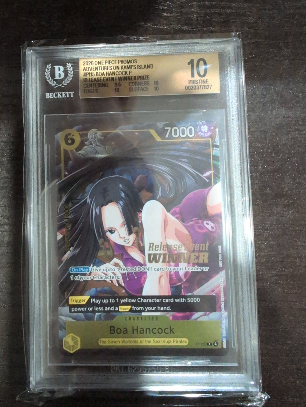 Pokemon: BGS 10 Boa Hancock P-115 Release Event Winner