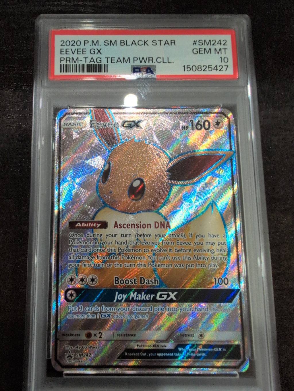 Pokemon: PSA 10 Eevee GX SM242